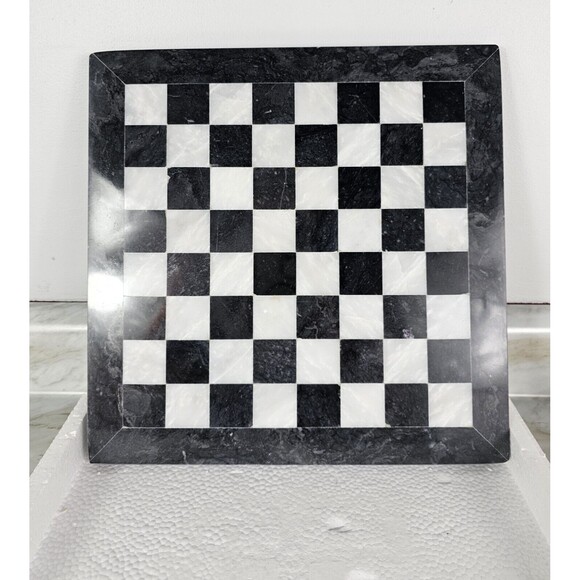 12x12 inch Marble Chess Board, black and white, stone chess board, Gift for him - Picture 8 of 10